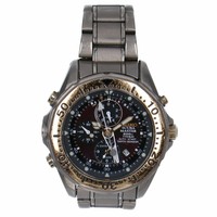 SEIKO SCUBA MASTER 7K52-6A00 Chronograph Quartz Black Dial Titanium Men's