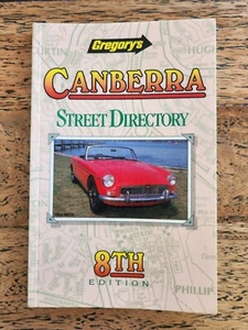 1989 Gregory's Canberra Street Directory 8th Edition, Vintage, Very Good Cond. - Picture 1 of 12