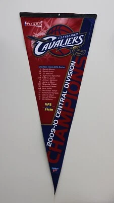 2009 CAVALIERS CENTRAL DIVISION CHAMPIONS PREMIUM 16x39 PENNANT FREE SHIPP #PE44 - Image 1 of 4