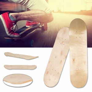 Wood Skate Deck Board DIY Concave Blank Maple Skateboards 7 Layers 20*80cm UK - Picture 1 of 8
