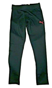 Puma Girls Black Stretch Leggings – Size Medium Kids, New NWT, Stylish & Comfy - Picture 1 of 5