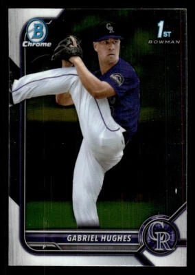 QTY Gabriel Hughes 2022 Bowman Draft Chrome #BDC-151 - Image 1 of 2