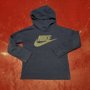 Nike Sweatshirt Hoodie Youth Boys Size Small S Blue - Picture 1 of 10