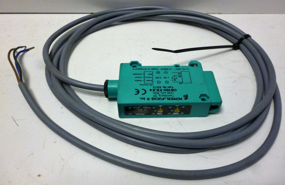 Pepperl OB150-F6-E4 Fiber Optic Photoelectric Sensor - Image 1 of 4