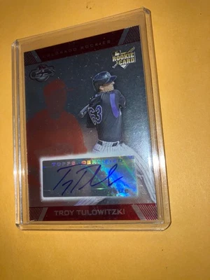 2007 Topps Co-Signers Silver Red 109/175 Troy Tulowitzki #102 Rookie Auto RC - Image 1 of 2