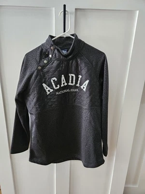 Charles River 服装女式中号黑色阿卡迪亚国家公园 — 第 1/4 张图片