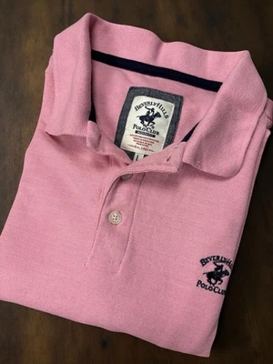 Polo Club Beverly Hills Rosa con Logo Bordado Talla Grande Foto 1 de 4