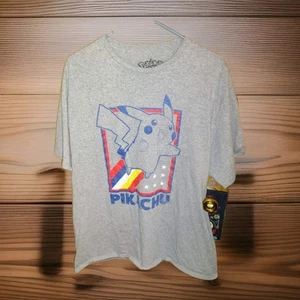 Pokemon Pikachu Graphic Print Shirt Mens Size XL Short Sleeve - Picture 1 of 4