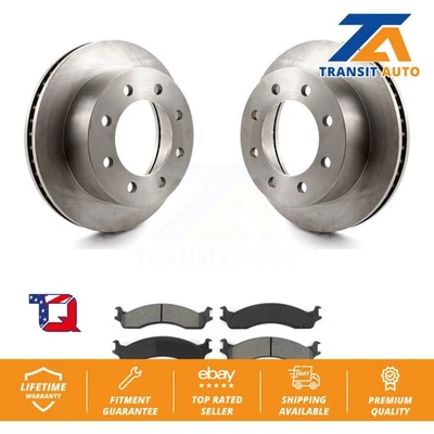 Disc Brake Rotors And Semi-Metallic Pads Front Kit For Dodge Ram 2500 3500 Van - Image 1 of 4