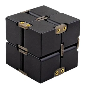 Cubo Mágico Infinito de Aluminio con Estuche, Resistente, Pesado, Alivia el Estrés y la Ansiedad - Imagen 1 de 6