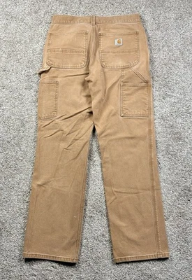 Брюки плотника прочные гибкие мужские Carhartt размер 30x32 Duck свободного покроя для работы - Изображение 1 из 4