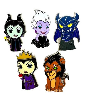 迪士尼世界隐藏米奇恶棍 5 针套装 2024 沉睡疤痕无追逐者 — 第 1/2 张图片