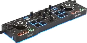 Consolle per DJ Portatile USB con 2 Tracce e 8 Pad Mixer per Discoteche e Feste - Foto 1 di 11