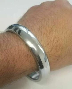 Authentic sarbloh pure steel iron sikh singh khalsa kara smooth kada bracelet m4 - Picture 1 of 10