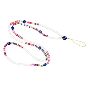 Colorful Multi-functional Beaded Decorative Beaded Phone Chain Camera - Zdjęcie 1 z 12