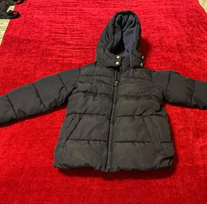 GAP Winter Puffer Jacket Youth Zip-Front Padded Coat S Full Zip Blue (5 years ) - Picture 1 of 11