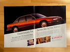 1991 impression originale 2 pages annonce centerfold Buick Regal 4 portes