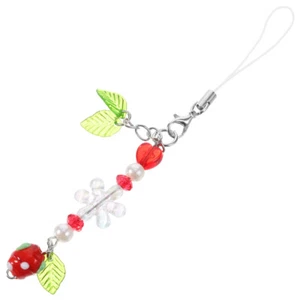 Small Strawberry Mobile Phone Chain for Purse Pendant - Zdjęcie 1 z 12