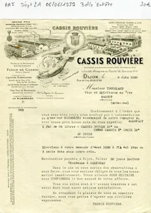 Dépt 21 - Dijon 29 Rue de Gray - Belle Entête d'une Distillerie du 06/06/1939 - Imagen 1 de 1