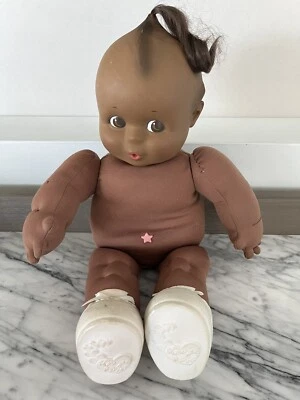 Muñeca Kewpie Babies Riggles 16” Peluche Cuerpo Estrella Negro Afroamericano De Colección Años 90 Foto 1 de 4