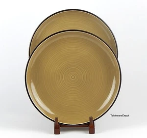 Dansk SPIN TAN; Set(s) of 2 Dinner Plates, Brown, SUPERB Condition! - Picture 1 of 2