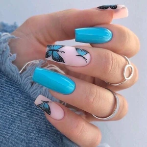 Selbstklebende Kunstnägel Nagelstudio Expess On Nails künstliche Fingernägel 24p - Bild 1 von 11