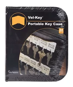 KEY SYSTEMS INC VEL-KEY® ZIPPER CASE, 24 Tags, Zipper Case - Picture 1 of 3