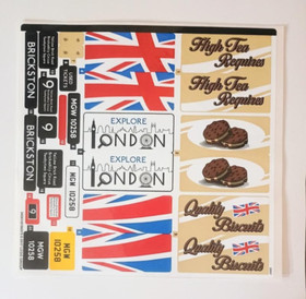 LEGO 10258 London Bus Original Sticker Sheet - Authentic Decals