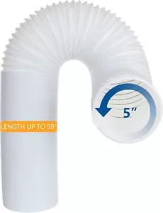 5" x 59" tragbarer AC Auspuffschlauch, kompatibel mit LG, Haier, Delonghi - Bild 1 von 12