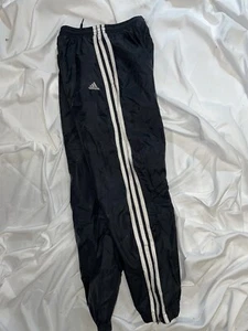Vintage VTG 90s Adidas Boy’s Nylon Windbreaker 3 Stripes Ankle Zip Youth Sz M - Picture 1 of 1