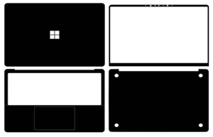 Carbon Vinyl Sticker Skin Cover for Microsoft Surface Laptop Gen 7 2036 13.8" - Picture 1 of 41