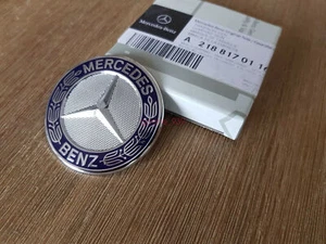 Genuine FOR W218 R231 Bonnet Badge A2188170116 BLUE - Picture 1 of 3
