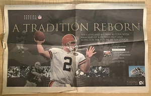 The Columbus Dispatch A Tradition Reborn 1999 sofá Tim Cleveland Browns 9/10/99 - Imagen 1 de 8