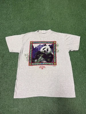 Camisa De Colección Años 90 “In Our Nature To Care” Panda Gigante San Diego Talla Grande Gris Foto 1 de 4