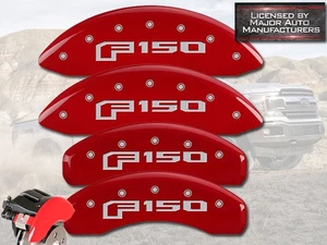 2015-2020 Ford "F150" Front + Rear Red MGP Brake Disc Caliper Covers Electric - Bild 1 von 10