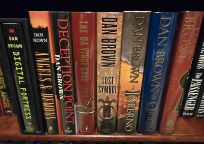 Dan Brown Complete First Printing Collection Books signed Or PSA cert autographs Foto 1 de 4