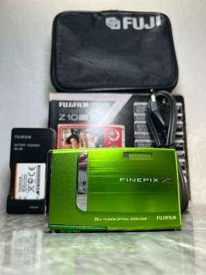 Fujifilm FinePix Z10fd Digitalkamera 7.2MP Retro Kompakt Fotoapparat Grün in OVP - Bild 1 von 4