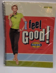 Vintage Authentic Fossil I Feel Good! 2001 Spiral Notebook - Picture 1 of 6