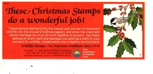 FRANCOBOLLI FAUNA SELVATICA 1982 - FRANCOBOLLI NATALE - FEDERAZIONE NAZIONALE FAUNA SELVATICA - FOGLIO - Foto 1 di 3