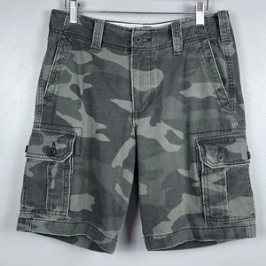 Abercrombie & Fitch Men's 100% Cotton Camo Cargo Shorts Size 28; Casual, Preppy - Picture 1 of 9