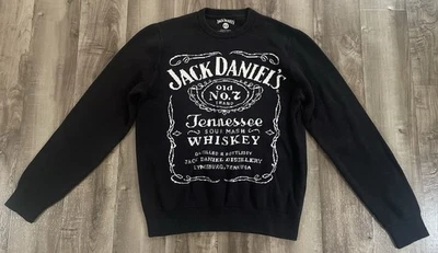 Suéter de whisky negro/blanco para hombre Lucky Brand Jack Daniels Tennessee talla S Foto 1 de 4