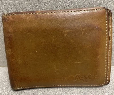 Rawlings Heart of The Hide Tan Leather Bi-Fold Men’s Wallet - Image 1 of 4