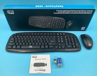 Adesso Wireless Keyboard and Mouse Set WKB-1330CB  ✅❤️️✅❤️️ New Open Box! - Image 1 of 2