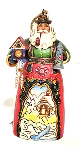 Reloj de cuco Jim Shore Heartwood Crafts Winter Cabin 2011 adorno de Navidad - Imagen 1 de 6