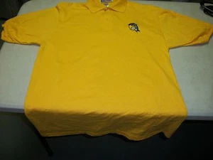 SOUTH BEND SILVER HAWKS YELLOW POLO SHIRT - SMALL - Picture 1 of 2