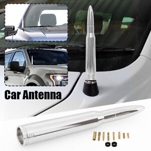 Silver Bullet Antenna Aerial Car Radio FM Antena Red Kit Universal With Screw