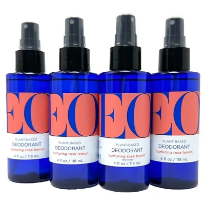 EO Desodorante Spray Rosa Limón Planta Sin Aluminio 4 OZ (Paquete de 4) Foto 1 de 4