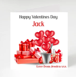 Personalised Valentine's Day Card for Wife, Husband, Boyfriend, Girlfriend - Picture 1 of 3