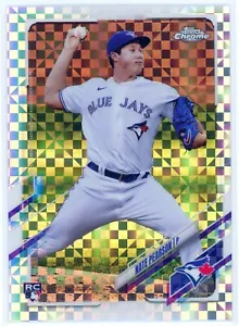 Nate Pearson RC X-Fractor - Topps Chrome 2021 - Toronto Blue Jays Rookie #136 - Picture 1 of 2