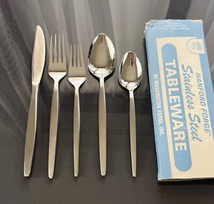 Hanford Forge NORTHERN SEA Stainless Flatware NOS 5 Pc Place Setting ~NEW~ JAPAN - Picture 1 of 8